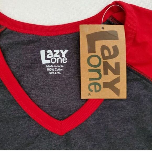 NWT Lazy One Falala Llama Christmas Nightshirt Long-sleeve Size L/XL Pyjamacore - Picture 4 of 9